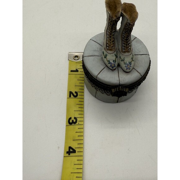 1999 Victorian Collection Jewelry New Box Hinged Trinket Boots Vintage Nostalgic - Picture 7 of 14